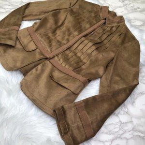 Vintage Yansi Fugel Faux Suede Blazer 4